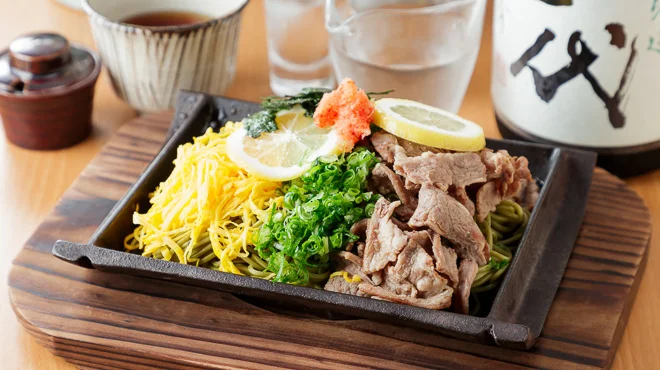山口名物『瓦そば』(鉄板仕立て)